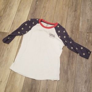 Medium Sam Adam's 3/4 sleeve with stars